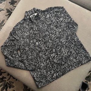 AGNES B. HOMME SIGNATURE SNAP CARDIGAN